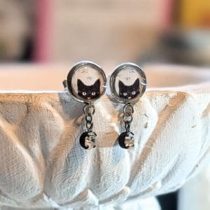 Christine Stoll - Fancy Cat Post Earrings