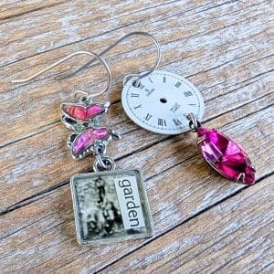 Christine Stoll - Time to Garden Earrings - Butterfly Garden