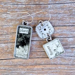 Christine Stoll - Time to Garden Earrings - Plant & Flower