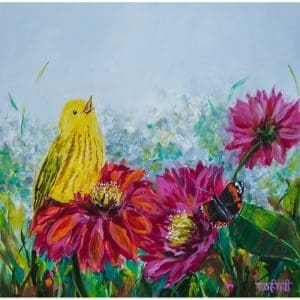 Rohini Mathur - Dazzling Dahlias And The Garden Song Warbler